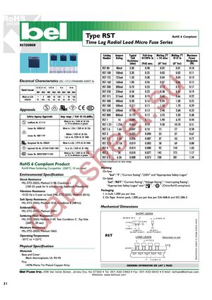 RST 1.6AMMO datasheet  